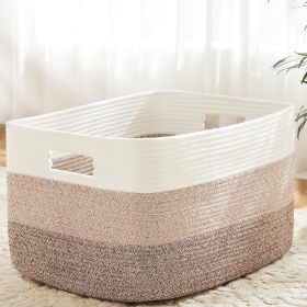 65L Laundry Basket for Decorative Nursery Blanket,Toys,Dirty Clothes and Magazine in Shelves,Baby Room,and Living Room