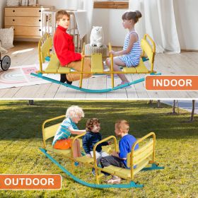 Kindergarten Children Outdoor Rocking Horse Outdoor Park Playground Equipment Double Or Triple Seesaw Swinging Fun 1-3 Person Home Preschool Back